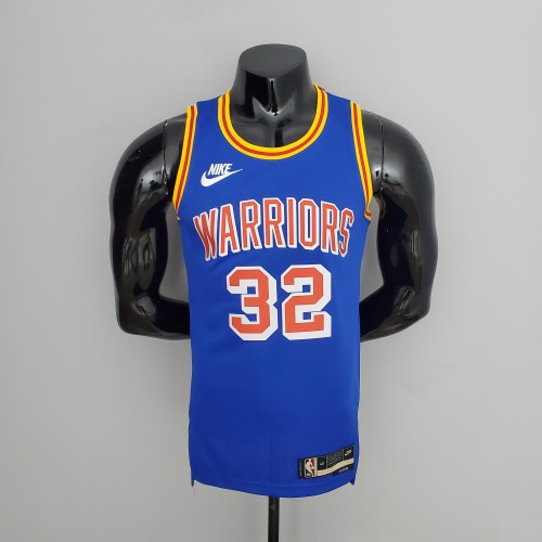 75th Anniversary Porter jr.#32 Warriors Vintage Blue NBA Jersey