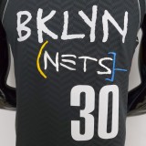 New Brooklyn Nets Curry #30 City Edition Black