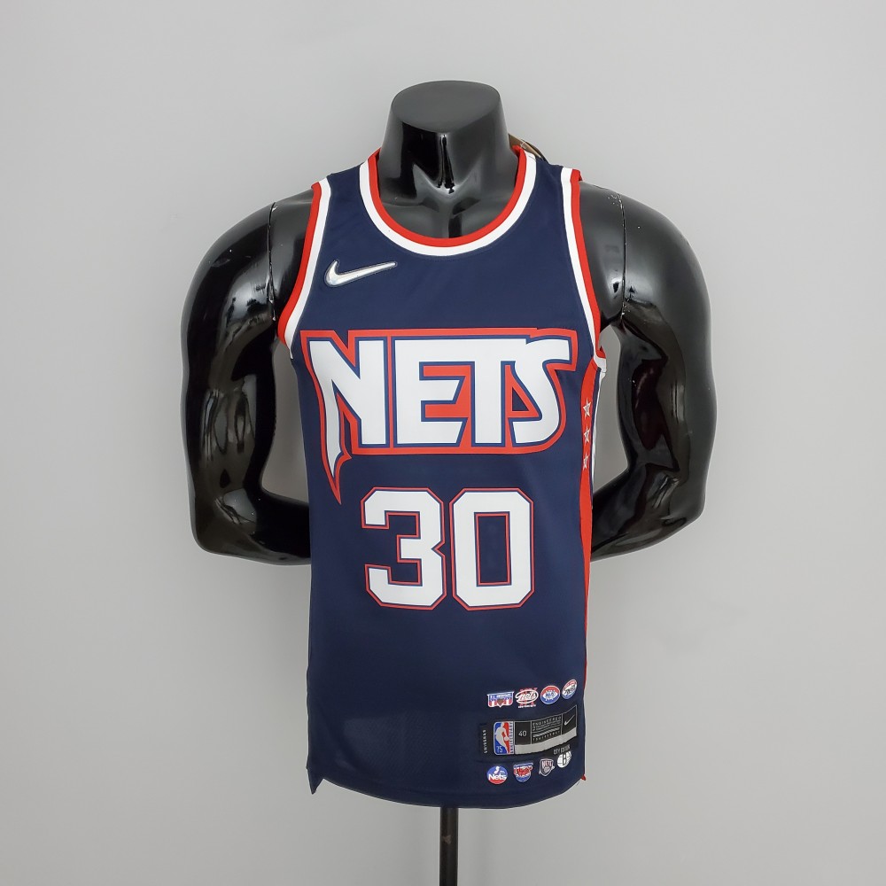 75th Anniversary Curry #30 Brooklyn Nets City Edition Gray NBA