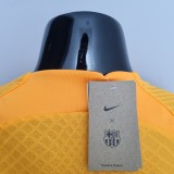 22/23 Barcelona Yellow Training Jersey Player Version