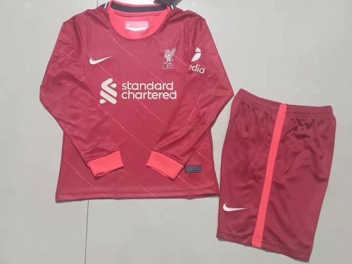 21-22 Liverpool home Long Sleeve Kid Kit