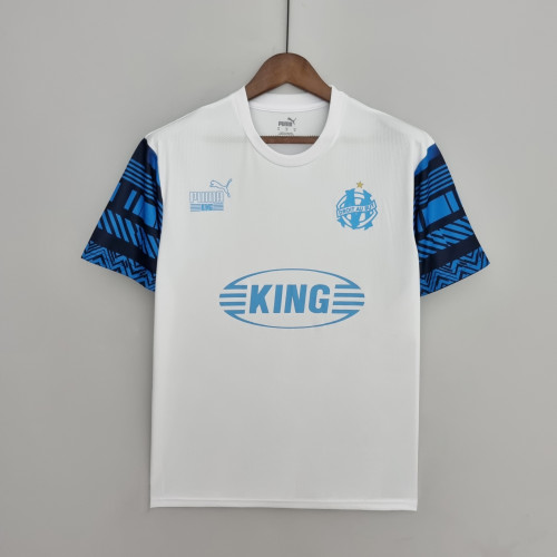 22-23 Marseille Football Heritage White Fans Jersey