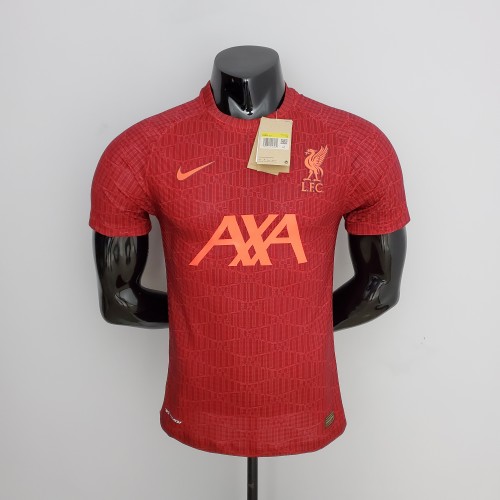 2022-2023 Liverpool Training Red Player Jersey