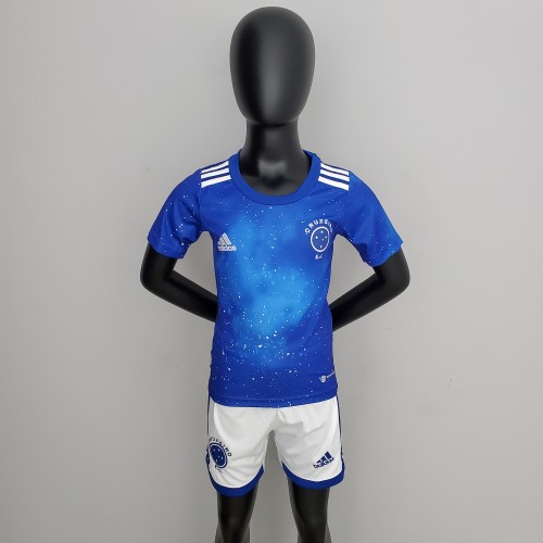 22-23 Cruzeiro Home Blue Kid Kit