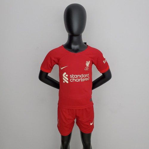 22-23 Liverpool home Red kids kit