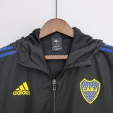 22-23 Boca Juniors Black Windbreaker S-XXL/22-23 博卡防风衣