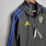 22-23 Boca Juniors Black Windbreaker S-XXL/22-23 博卡防风衣