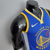 Retro 75th Anniversary Golden State Warriors CURRY#30 Mexico Blue NBA Jersey