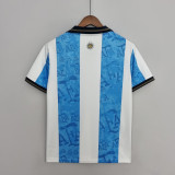 2022 Argentina Commemorative Edition White Blue Fans Jersey