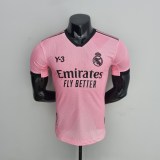 22-23 Real Madrid Y3 Edition Pink Player Jersey/22-23皇马Y3粉色球员版