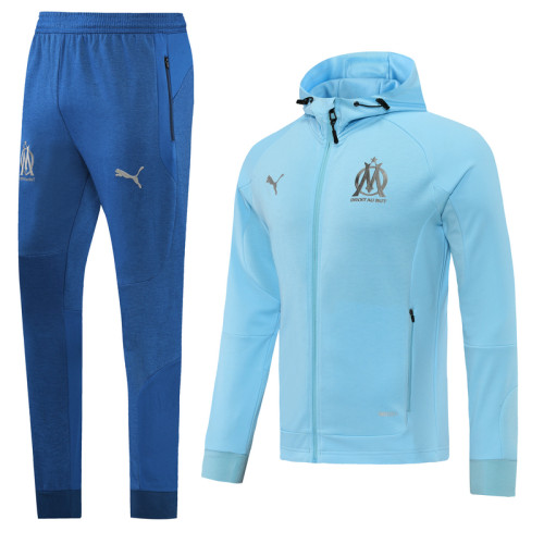 22-23 Marseille Blue Hoodie Suit