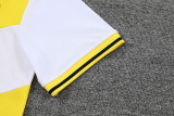 Dortmund POLO kit yellow and white Short Sleeve Suit