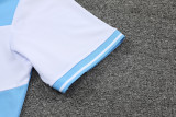Marseille POLO kit blue and white Short Sleeve Suit
