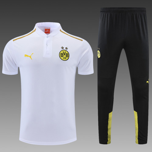 Dortmund POLO kit White Short Sleeve Suit