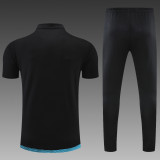 Marseille POLO Black Short Sleeve Suit