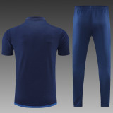 Italy POLO kit Royal Blue Short Sleeve Suit