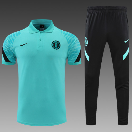 Inter Milan POLO kit Green Short Sleeve Suit
