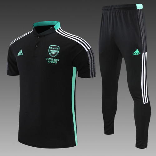 Arsenal POLO Black Short Sleeve Suit