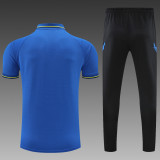 Barcelona POLO kit dark blue Short Sleeve Suit