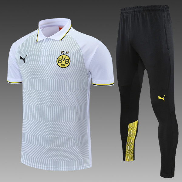Dortmund POLO White Short Sleeve Suit