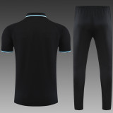Marseille POLO Black Short Sleeve Suit