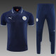 Manchester City POLO Dark Blue Short Sleeve Suit