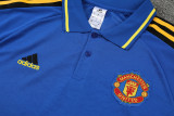 Manchester United POLO Blue Short Sleeve Suit