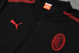 AC Milan POLO Black Short Sleeve Suit