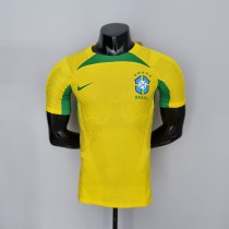 2022 Brazil Player Version Training Yellow Player Jersey