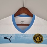 22-23 Man City commemorative white blue Fans Jersey