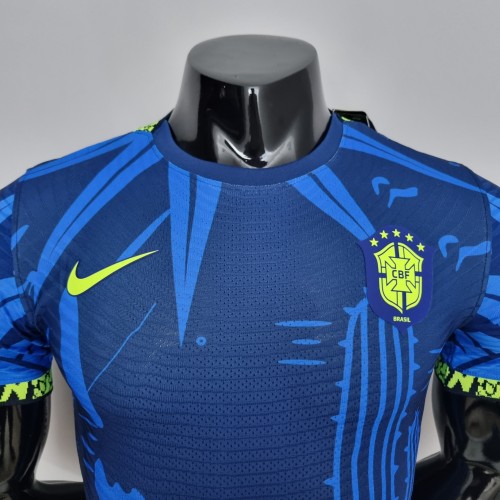 2022 Brazil Classic Blue Player Jersey