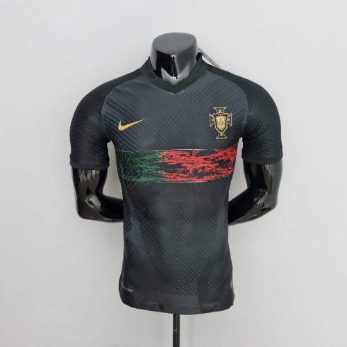 2022 Portugal Training Black Player Jersey