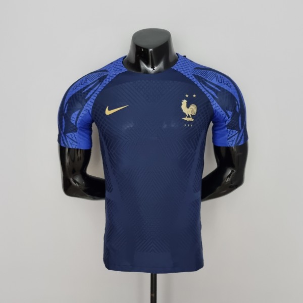 2022 France training Blue Player Jersey/2022 法国训练服球员版