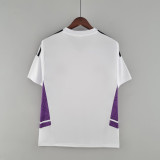 22-23 Real Madrid Training White Purple Fans Jersey