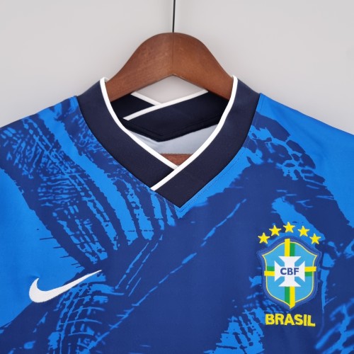 2022 Brazil Classic Blue Fans Jersey