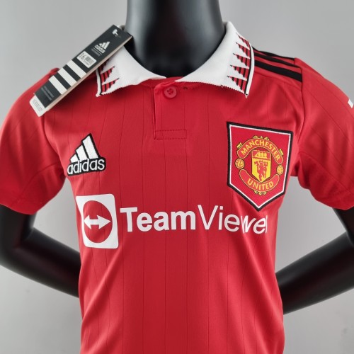 22-23 Manchester United Home Red Kid Kit
