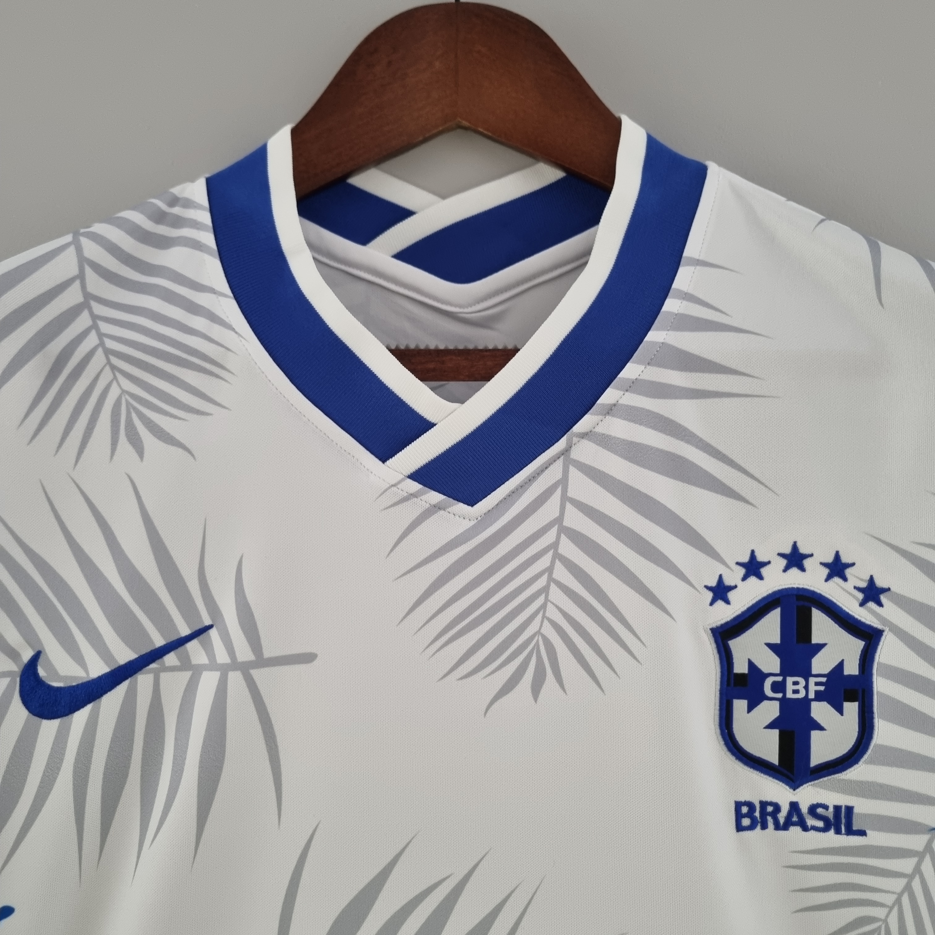 2019 Brazil Away White soccer Jerseys Shirt