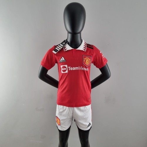22-23 Manchester United Home Red Kid Kit