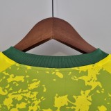 2022 Brazil Special Edition Yellow Green Fans Jersey