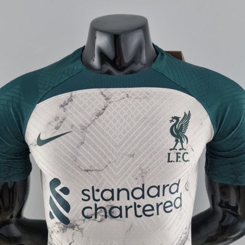 22-23 Liverpool  Special Edition White and Green Player Jersey