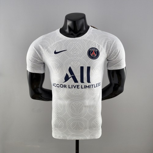 22-23 PSG Pre-Game White Player Jersey