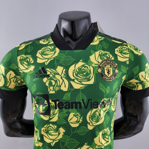 22-23 Manchester United Rose version Green Player Jersey
