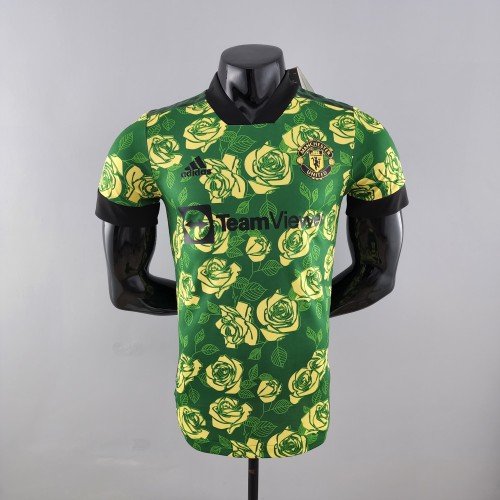 22-23 Manchester United Rose version Green Player Jersey
