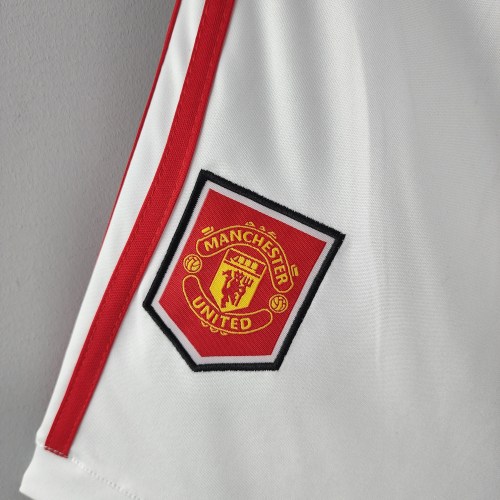 22-23 Manchester United Home White Short  曼联主场白色短裤