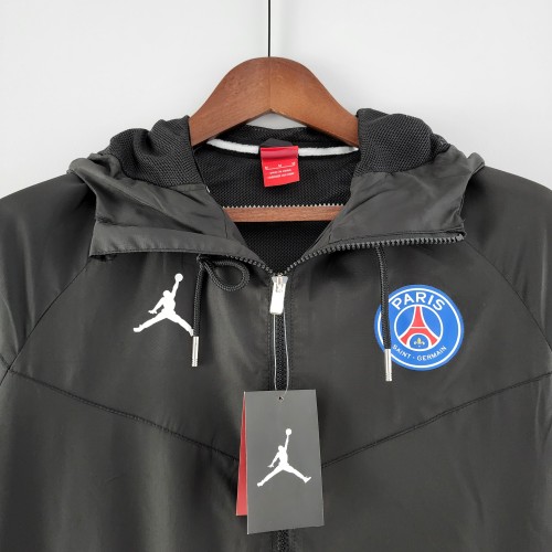 2022 PSG Black Windbreaker S-XXL