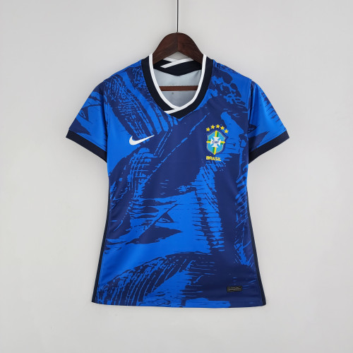 2022 Brazil Classic Blue woman Jersey