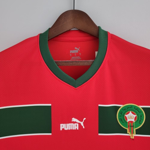 2022 Morocco Home Fans Jersey