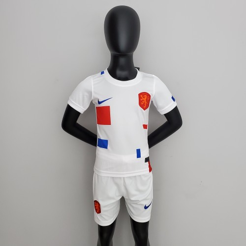 2022 Netherlands away white Kid Kit