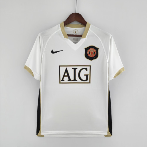 06-07 Manchester United Away White Jersey