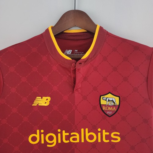 22-23 Roma Home Fans Jersey